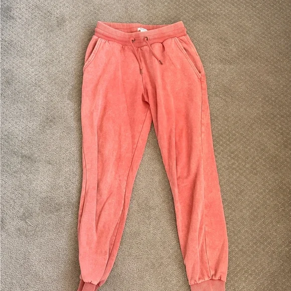 Coral Roxy Sweatpants Size Medium - Picture 3 of 3